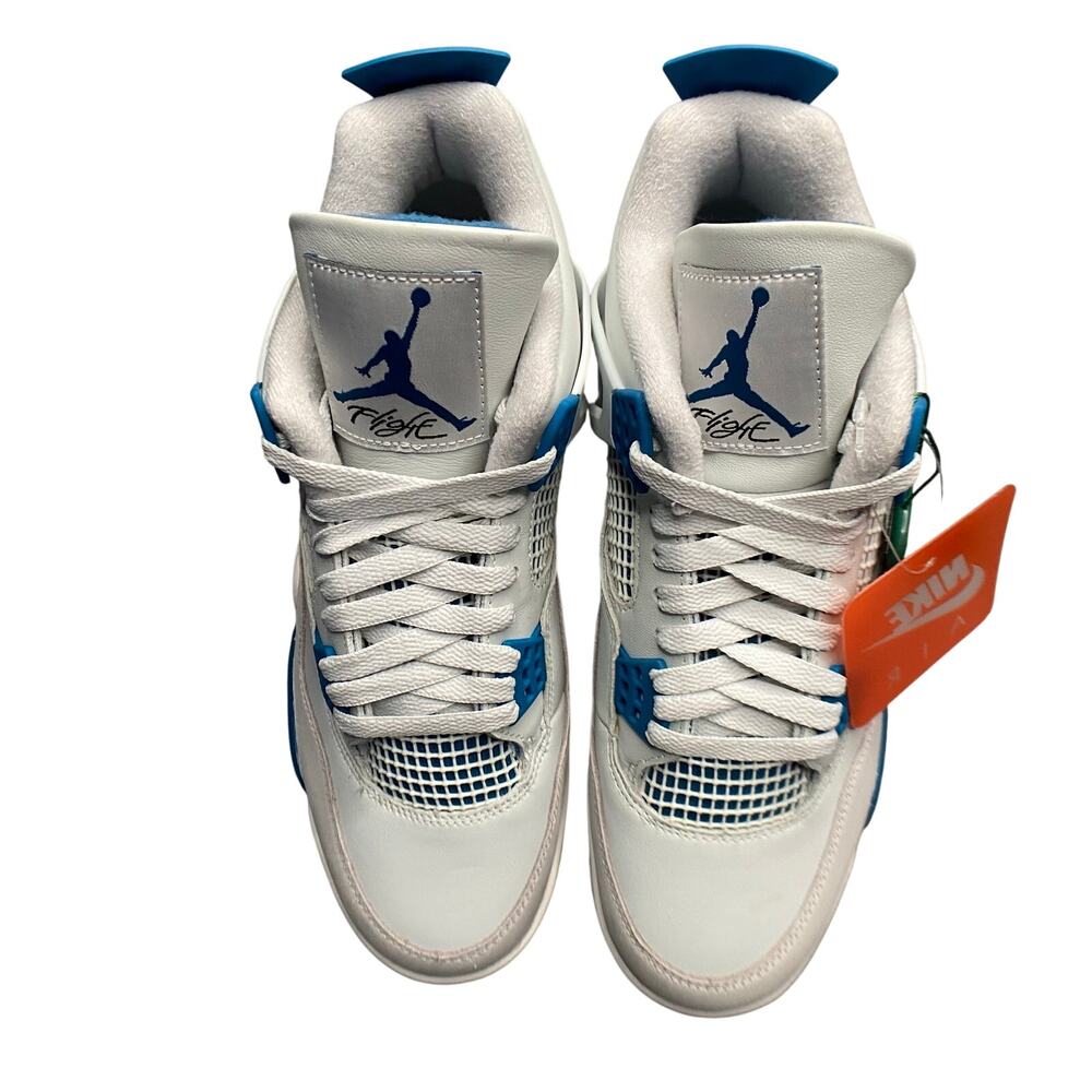 Air Jordan 4 Retro Sneakers Men Sz 10.5 Industrial Blue High Top Heritage - Picture 3 of 14